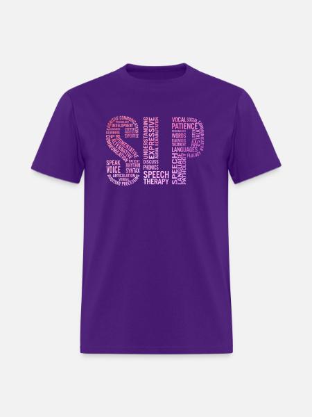 Speech Therapist Speech Pathologist - Men's T-Shirt - purple