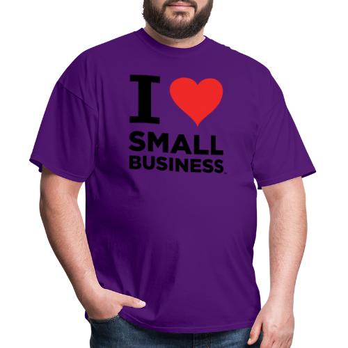 I Heart Small Business (Black & Red) - Men's T-Shirt