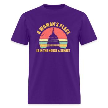 A Woman's Place Is In The House And The Senate - Men's T-Shirt - purple - Front - Jose (178cm)