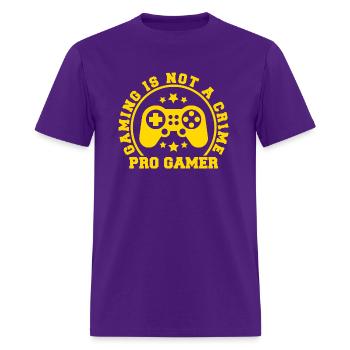Gaming is not a Game pro Gamer video games - Men's T-Shirt - purple - Front - Jose (178cm)