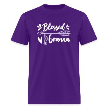 Bienheureuse Granna Grand-mère Nana - T-shirt Homme - violet - Devant - Jose (178cm)