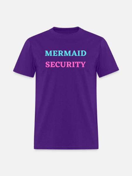 MERMAID SECURITY - Men's T-Shirt - purple