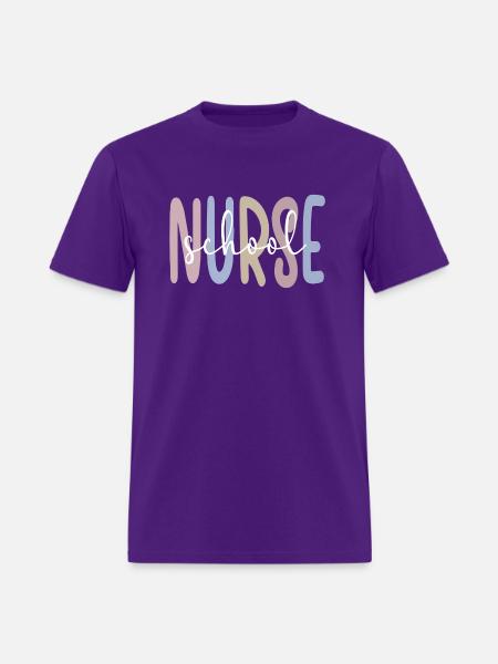 School Nurse Registered Nurse School Nursing - Men's T-Shirt - purple