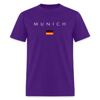 Muh Fashion International Xo4U Original - Men's T-Shirt - purple - Front - Jose (178cm)