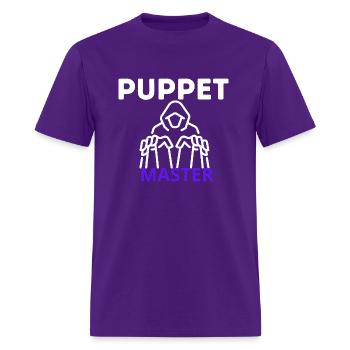 puppeteer ventriloquist puppeteering mastert-shirt - Men's T-Shirt - purple - Front - Jose (178cm)