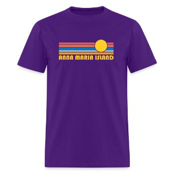Anna Maria Island Florida Sunset - Anna Maria - Men's T-Shirt - purple - Front - Jose (178cm)