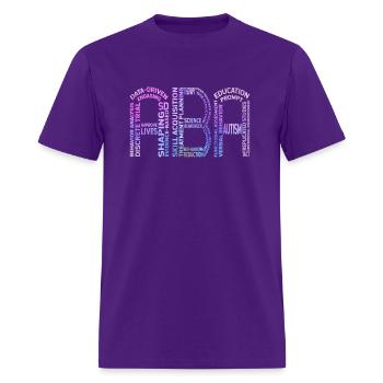 Stylish Aba Acronym Artwork Rbt Aba Therapist - Men's T-Shirt - purple - Front - Jose (178cm)