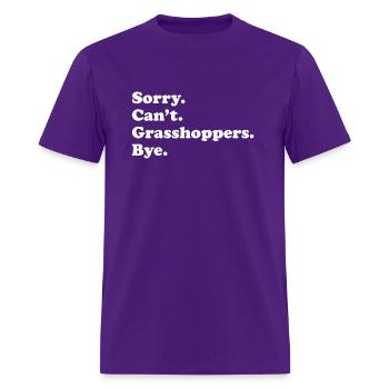 Grasshopper For Or - Men's T-Shirt - purple - Front - Jose (178cm)