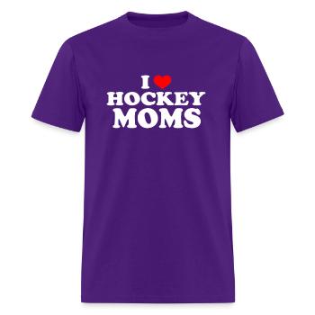 I Love Hockey - Men's T-Shirt - purple - Front - Jose (178cm)