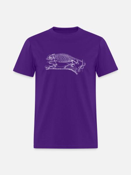 Chameleon Skeleton - Men's T-Shirt - purple
