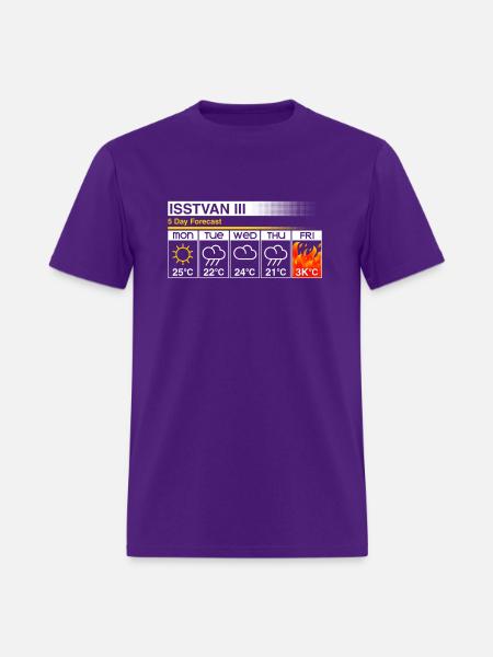 Grim Forecast - Men's T-Shirt - purple