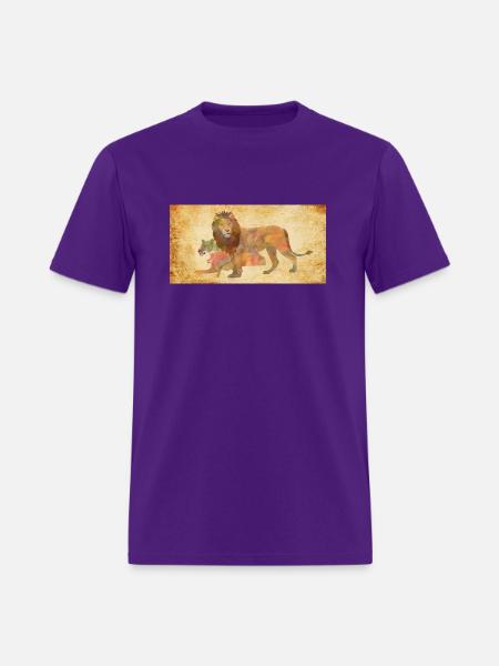 lion - Men's T-Shirt - purple