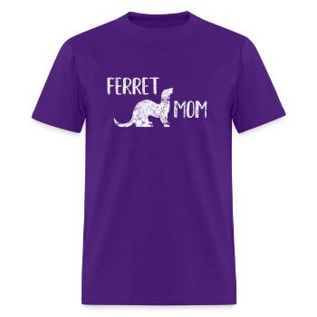 Ferret Mom For The Ferret And Enthusiasts - Men's T-Shirt - purple - Front - Jose (178cm)