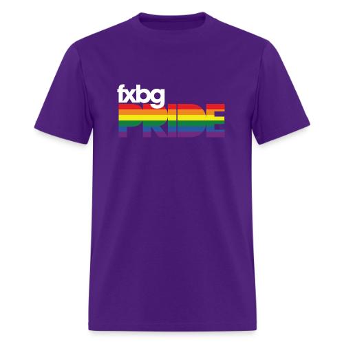 FXBG PRIDE Logo - WHITE - Men's T-Shirt