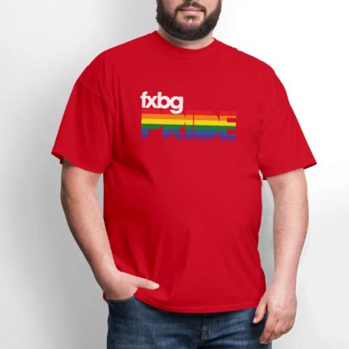 FXBG PRIDE Logo - WHITE - Men's T-Shirt