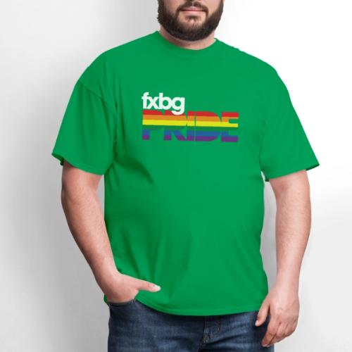 FXBG PRIDE Logo - WHITE - Men's T-Shirt