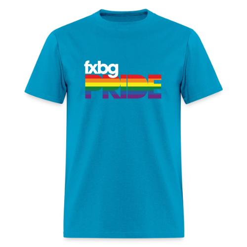 FXBG PRIDE Logo - WHITE - Men's T-Shirt
