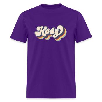 Kody Name Personalized Surname First Name Kody - Men's T-Shirt - purple - Front - Jose (178cm)