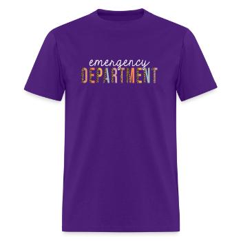 Emergency Department Emergency Room Healthcare - Men's T-Shirt - purple - Front - Jose (178cm)