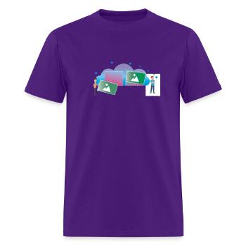 poster - Men's T-Shirt - purple - Front - Jose (178cm)