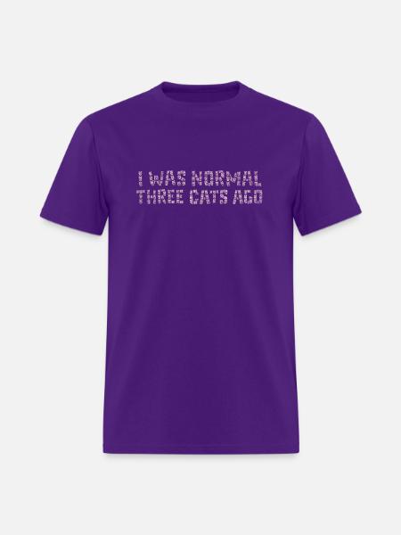 I Was Normal - Men's T-Shirt - purple