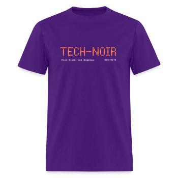 Tech Noir - Men's T-Shirt - purple - Front - Jose (178cm)