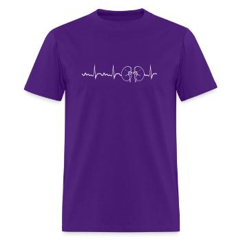 Kidney Heartbeat Nurse Nursery Kidney - Men's T-Shirt - purple - Front - Jose (178cm)