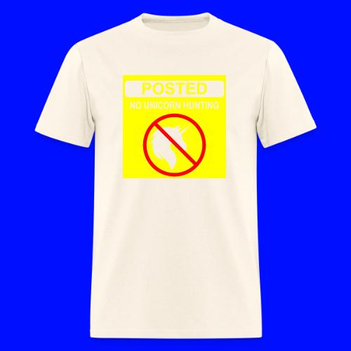 Posted Unicorn Hunting (open) - Men's T-Shirt