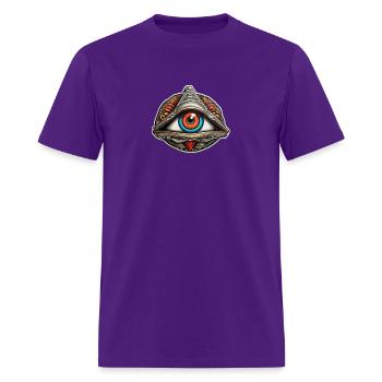 secret society illuminati - Men's T-Shirt - purple - Front - Jose (178cm)