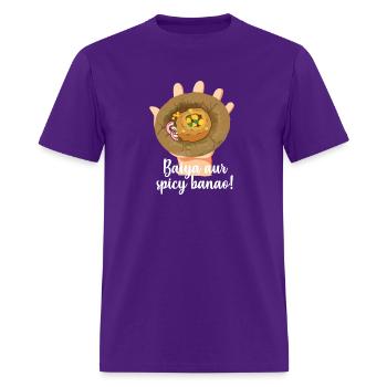 Spicy Pani Puri Hindi Quote India Pakistan Food - Men's T-Shirt - purple - Front - Jose (178cm)