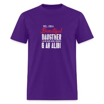 beautiful - Men's T-Shirt - purple - Front - Jose (178cm)
