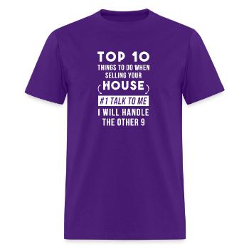 Top 10 - Men's T-Shirt - purple - Front - Jose (178cm)