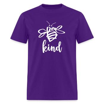 beekind - Men's T-Shirt - purple - Front - Jose (178cm)