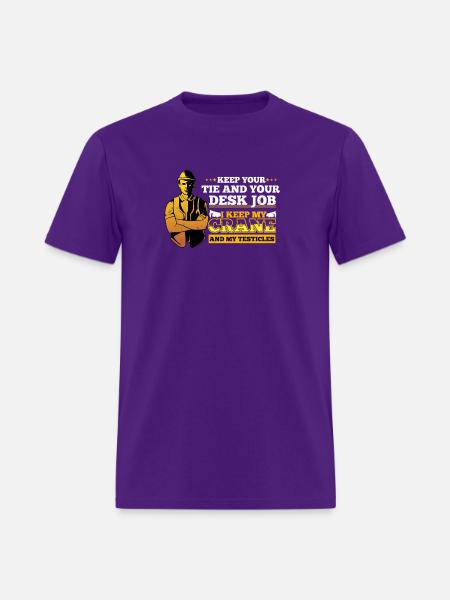 Crane Operator Gift - Men's T-Shirt - purple