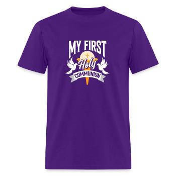 My First Holy Communion 1St Communion - Men's T-Shirt - purple - Front - Jose (178cm)