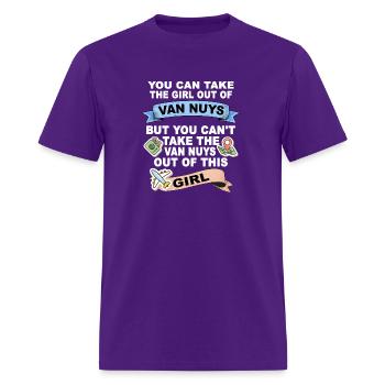 From Van Nuys City - Men's T-Shirt - purple - Front - Jose (178cm)