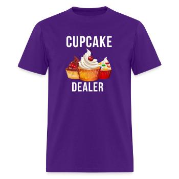 Cupcake Dealer Baker Pastry - T-shirt Homme - violet - Devant - Jose (178cm)