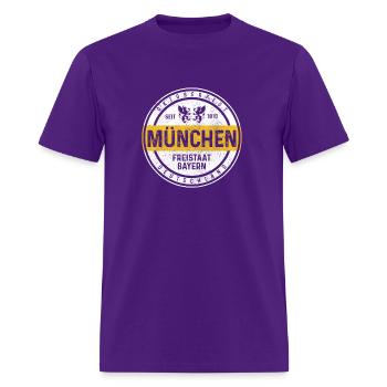 Oktoberfest Mã¼Nchen Muh German Bavarian - Men's T-Shirt - purple - Front - Jose (178cm)