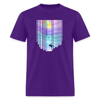 Balançoire en ballon colorée y - T-shirt Homme - violet - Devant - Jose (178cm)