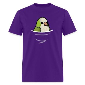 Quaker Parrot Light Pocket Birds Range - Men's T-Shirt - purple - Front - Jose (178cm)