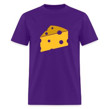 Cheese - Men's T-Shirt - purple - Front - Jose (178cm)