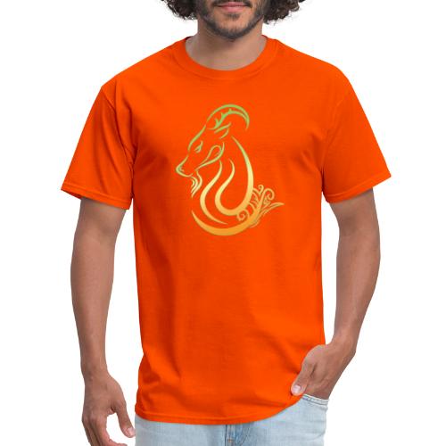 Capricorn Zodiac Sea Goat Astrology Logo - Men's T-Shirt