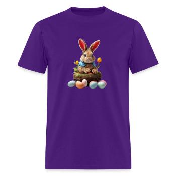 Easter bunny - Men's T-Shirt - purple - Front - Jose (178cm)