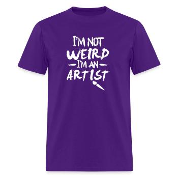 IM Not Weird IM An Artist - Men's T-Shirt - purple - Front - Jose (178cm)