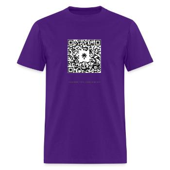 QR Code - Linktree - Men's T-Shirt - purple - Front - Jose (178cm)