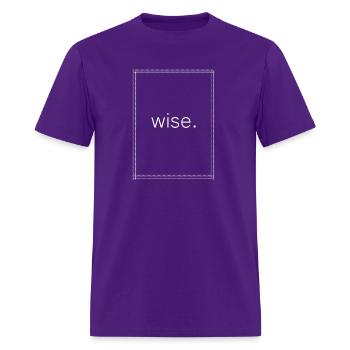 wise - Men's T-Shirt - purple - Front - Jose (178cm)