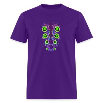 Aline Chakras - Men's T-Shirt - purple - Front - Jose (178cm)