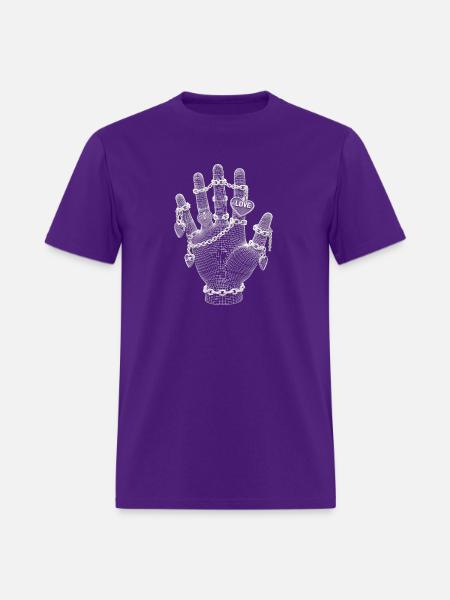 Love hand - Men's T-Shirt - purple