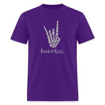 Rock and roll - Men's T-Shirt - purple - Front - Jose (178cm)