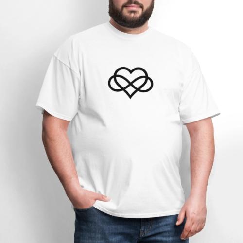 Infinity Heart (black) - Men's T-Shirt
